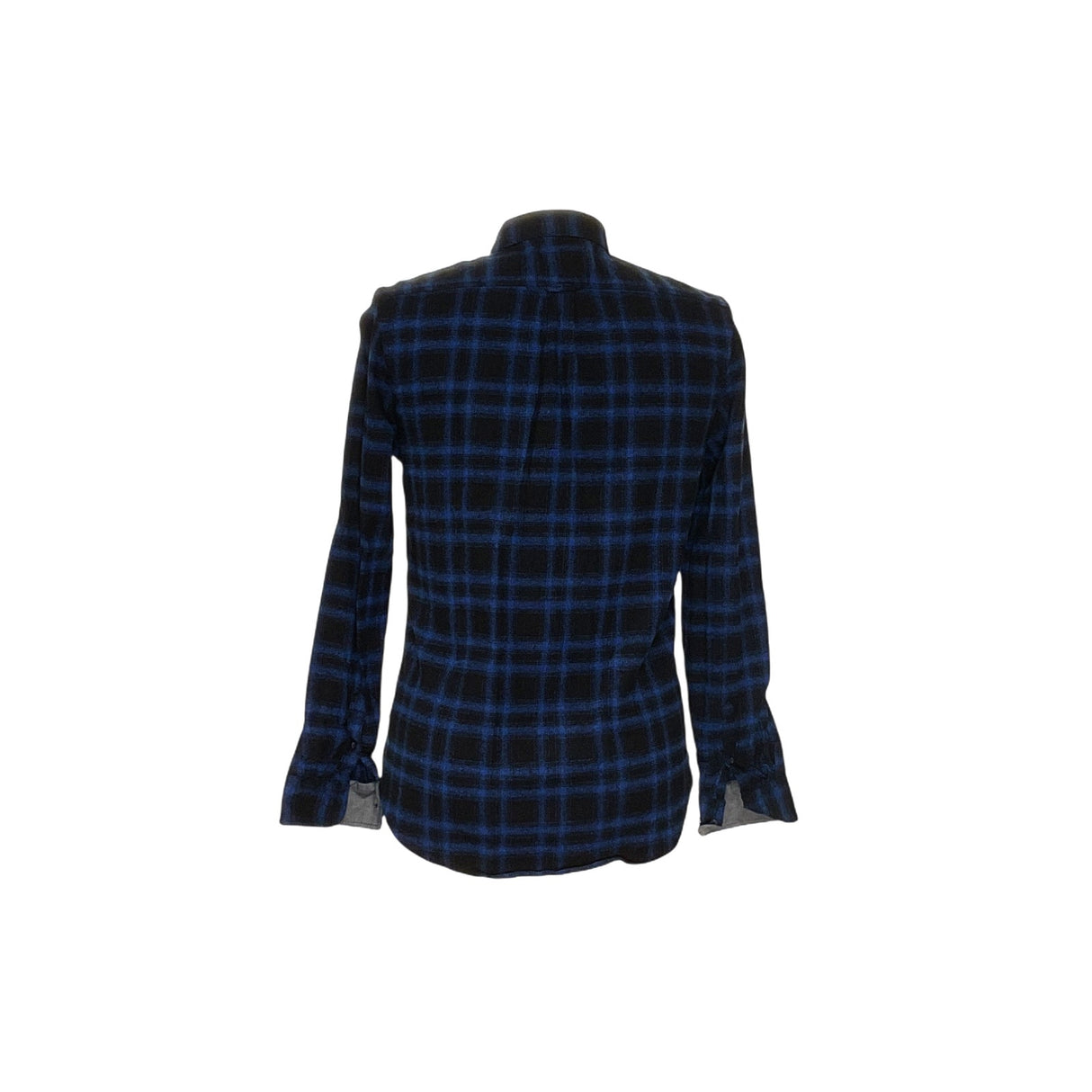 Kenneth Cole Blue Plaid Flannel Shirt