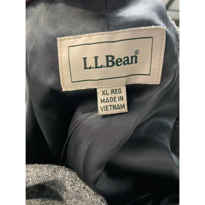 L.L. BEAN XL Gray Wool Blazer