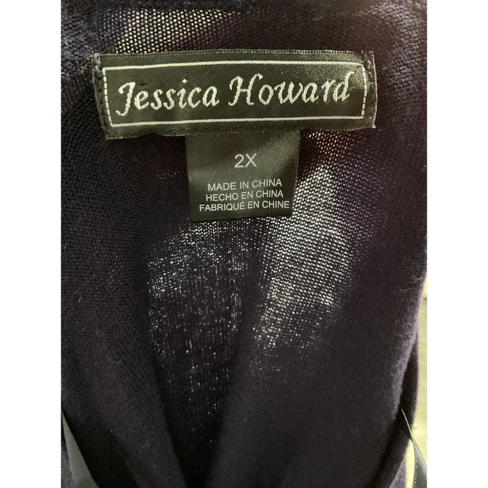 Blue Jessica Howard Plus Size Shrug