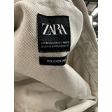 ZARA Men's Beige Button-Up Shirt