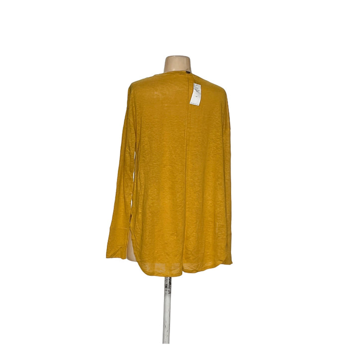 Banana Republic Yellow Linen Blouse XS