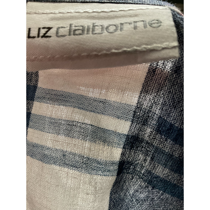 Liz Claiborne Multicolor Linen Blouse