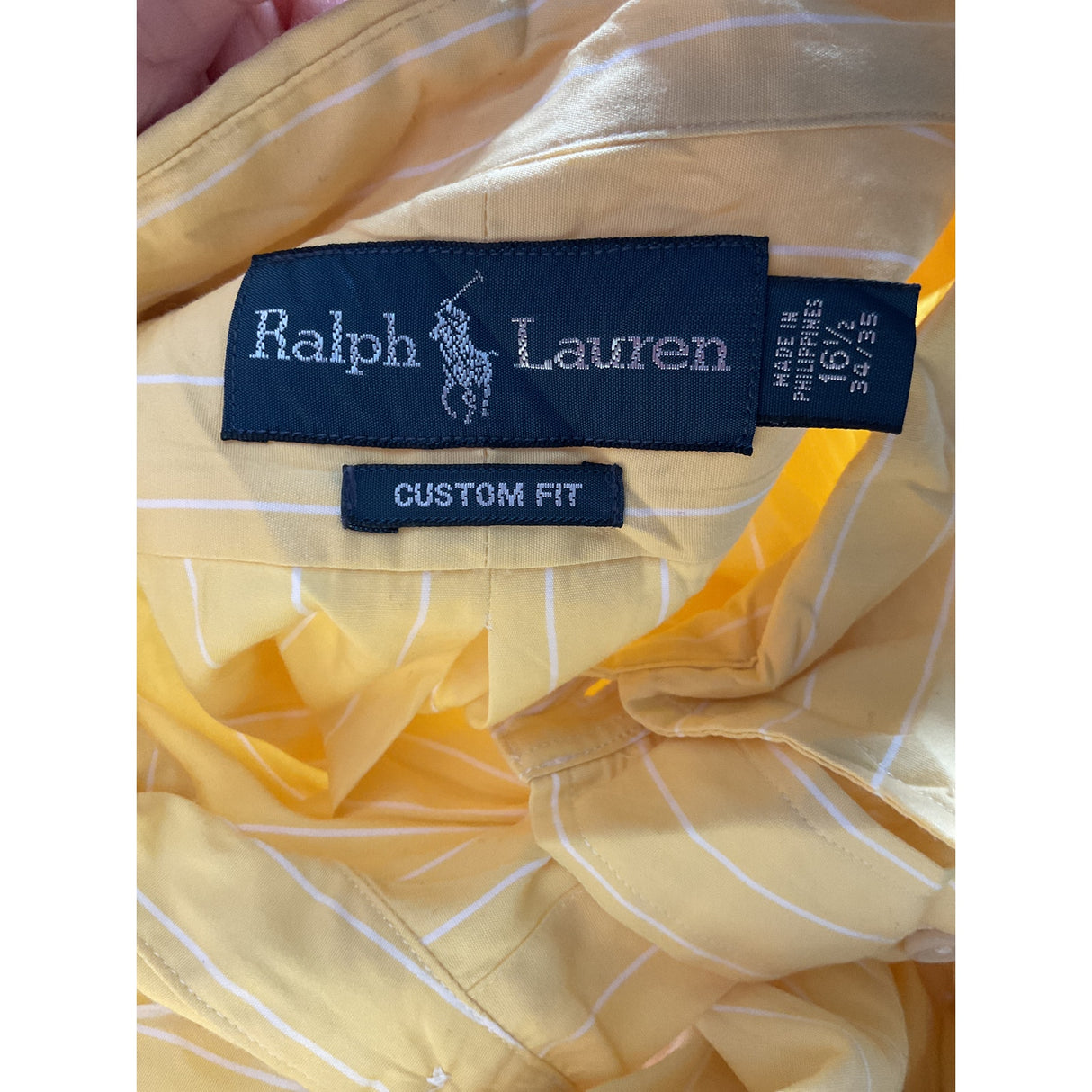 Ralph Lauren Men's Yellow Dress Shirt