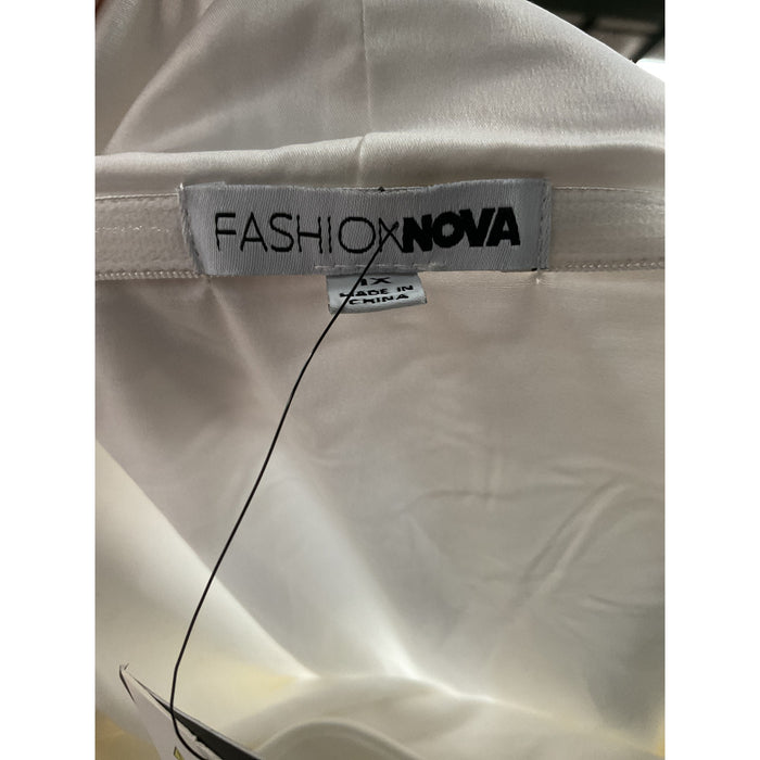 Fashion Nova White Plus Shift Dress