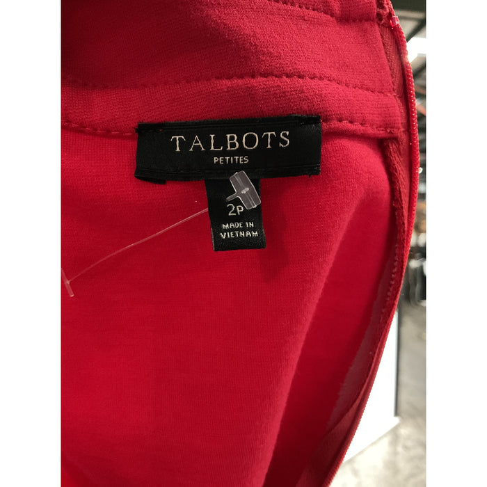 Talbots Red Bodycon Midi Dress