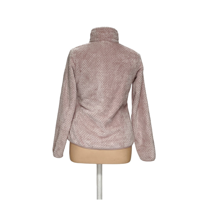 Columbia Pink Full Zip Sweater, Size L