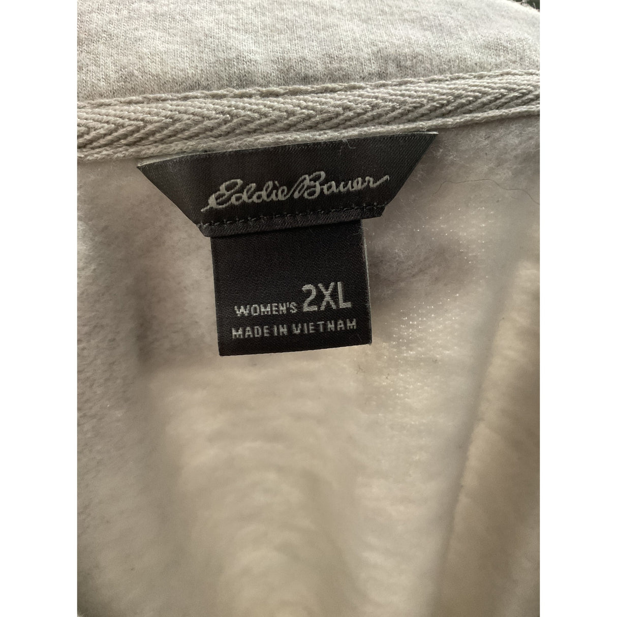 Eddie Bauer White Henley Sweater - Women's 2XL