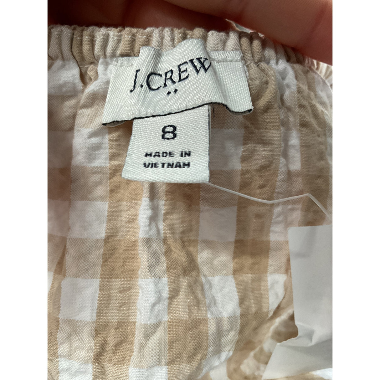 J. CREW Beige Blouson Dress - Size 8