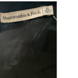 Abercrombie & Fitch Black Hi-Low Chiffon Dress - XL