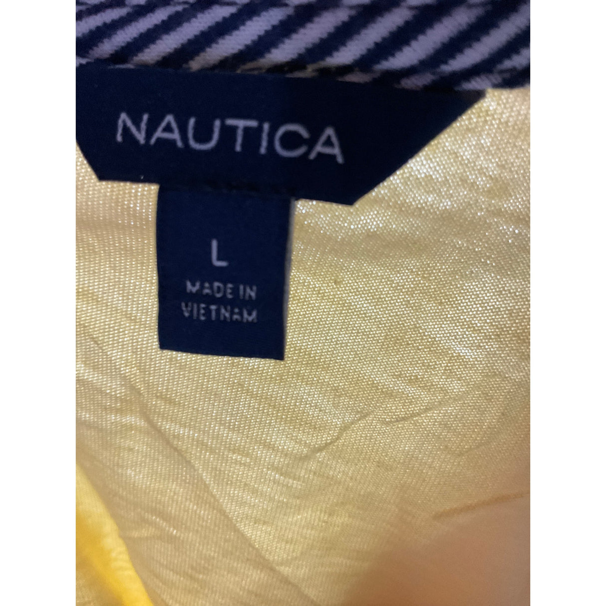 Nautica Yellow Blouse Size L