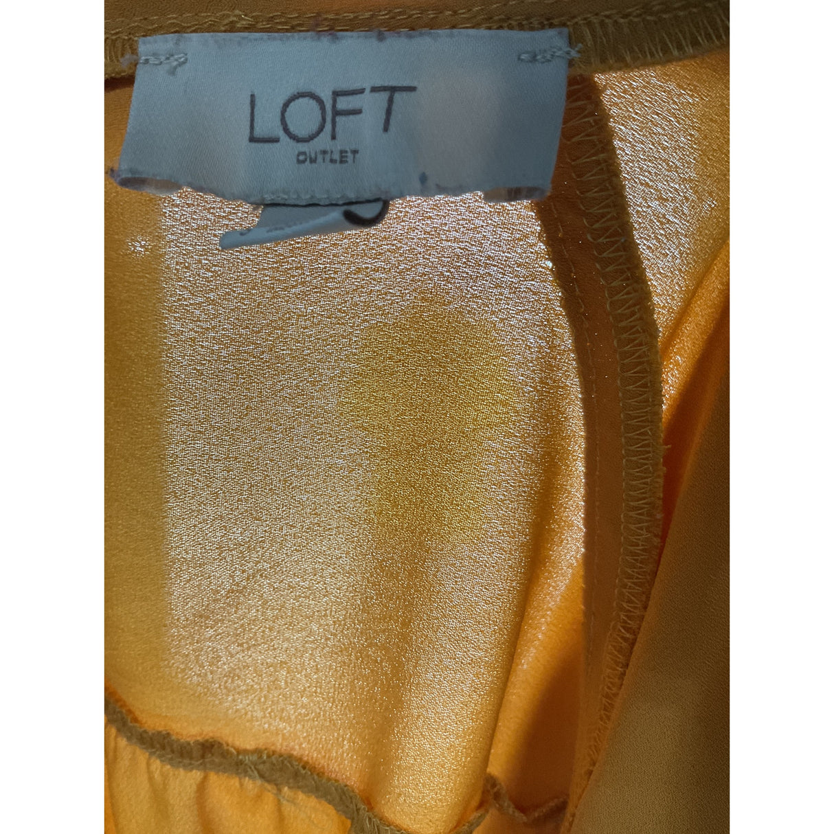 LOFT Yellow Polyester Blouse (Size S)