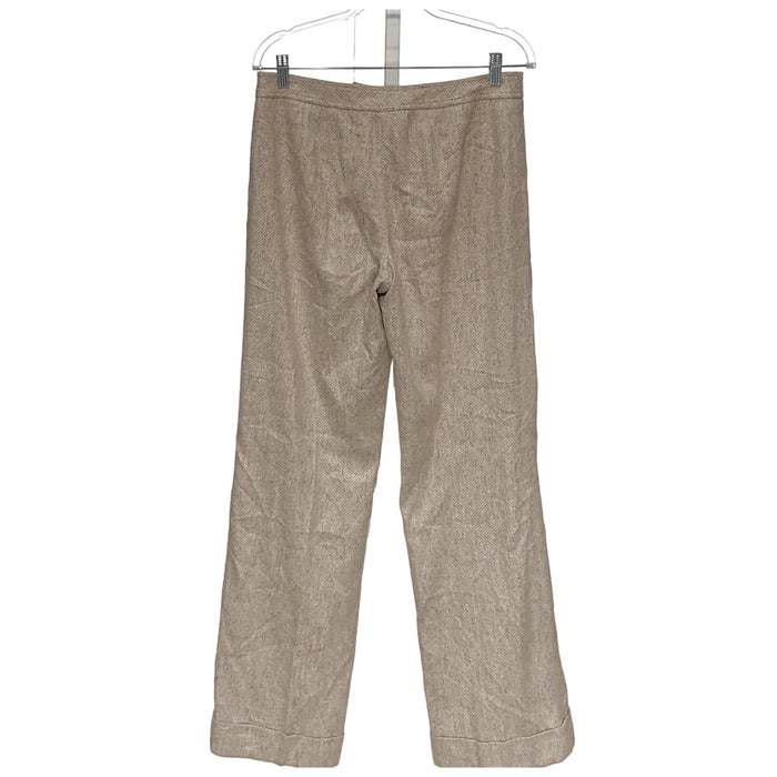 Ann Taylor Beige Wool Ankle Pants Size 8