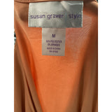 Susan Graver Orange Blouse, Size M