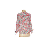 CeCe White Floral Blouse - Women's S