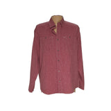 Orvis Red Men's Button-Up Shirt - Size L