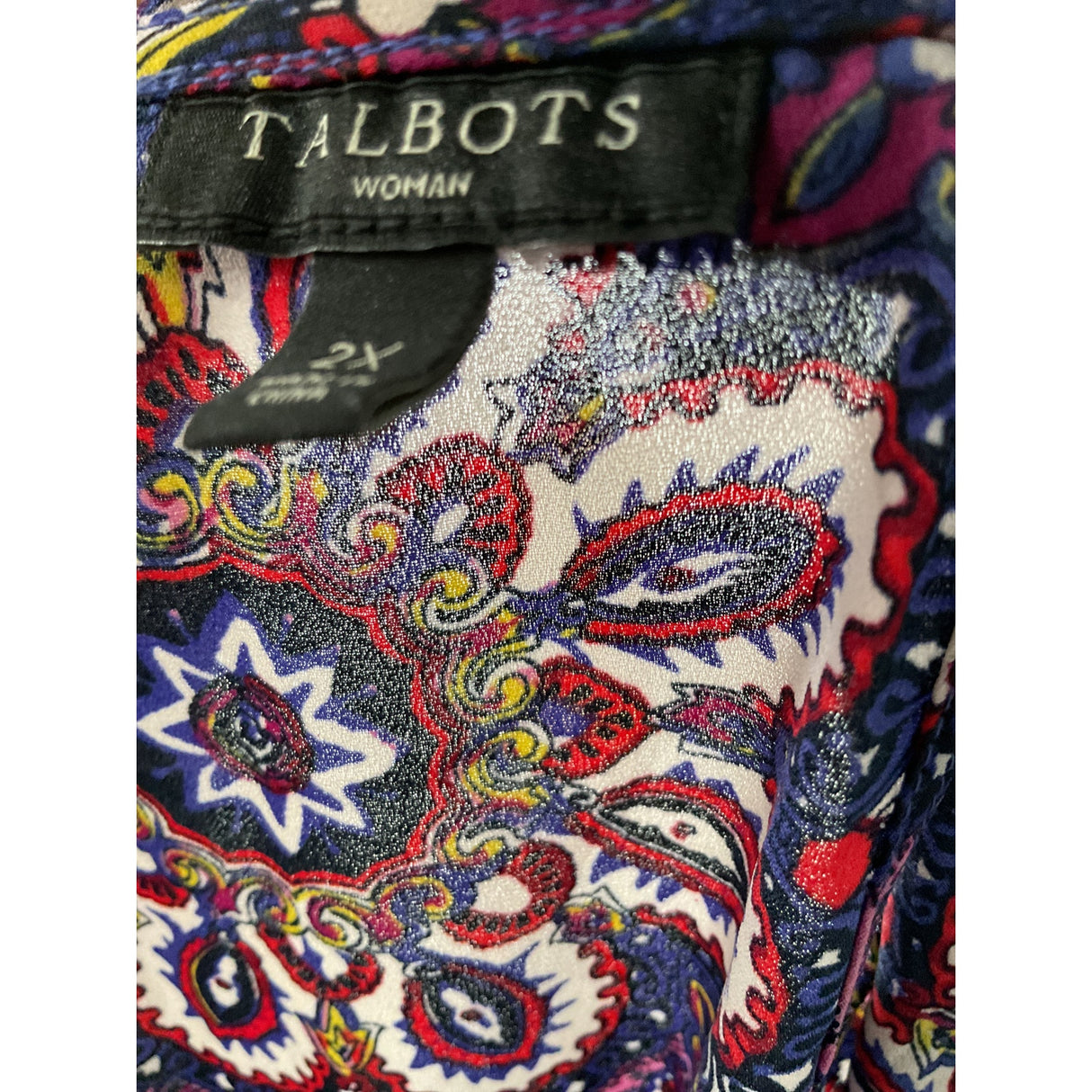 Talbots Women's 2X Multicolor Blouse