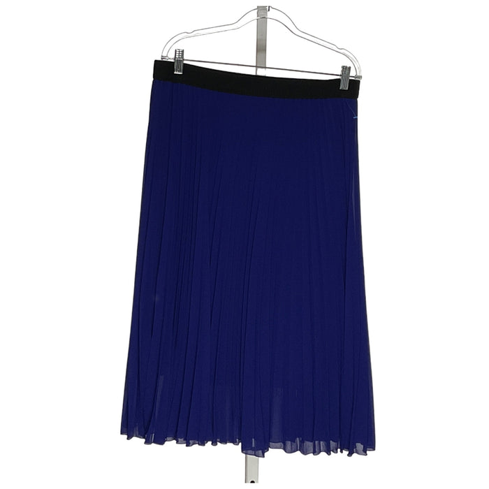 Susan Graver Blue A-Line Skirt, size XL