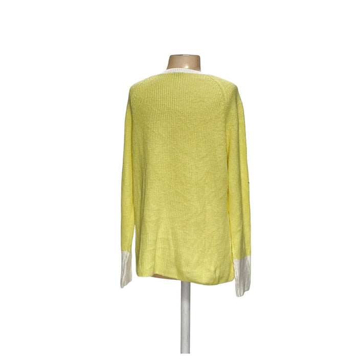 Talbots Yellow Henley Sweatshirt