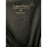 Calvin Klein Black Cotton Women's Plus Size Sweater