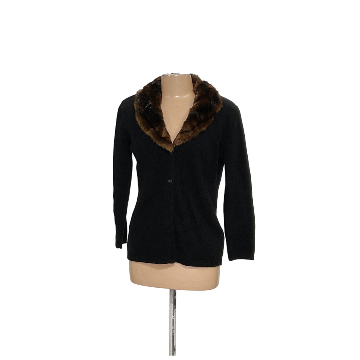 Lauren Ralph Lauren Black Wool Cardigan