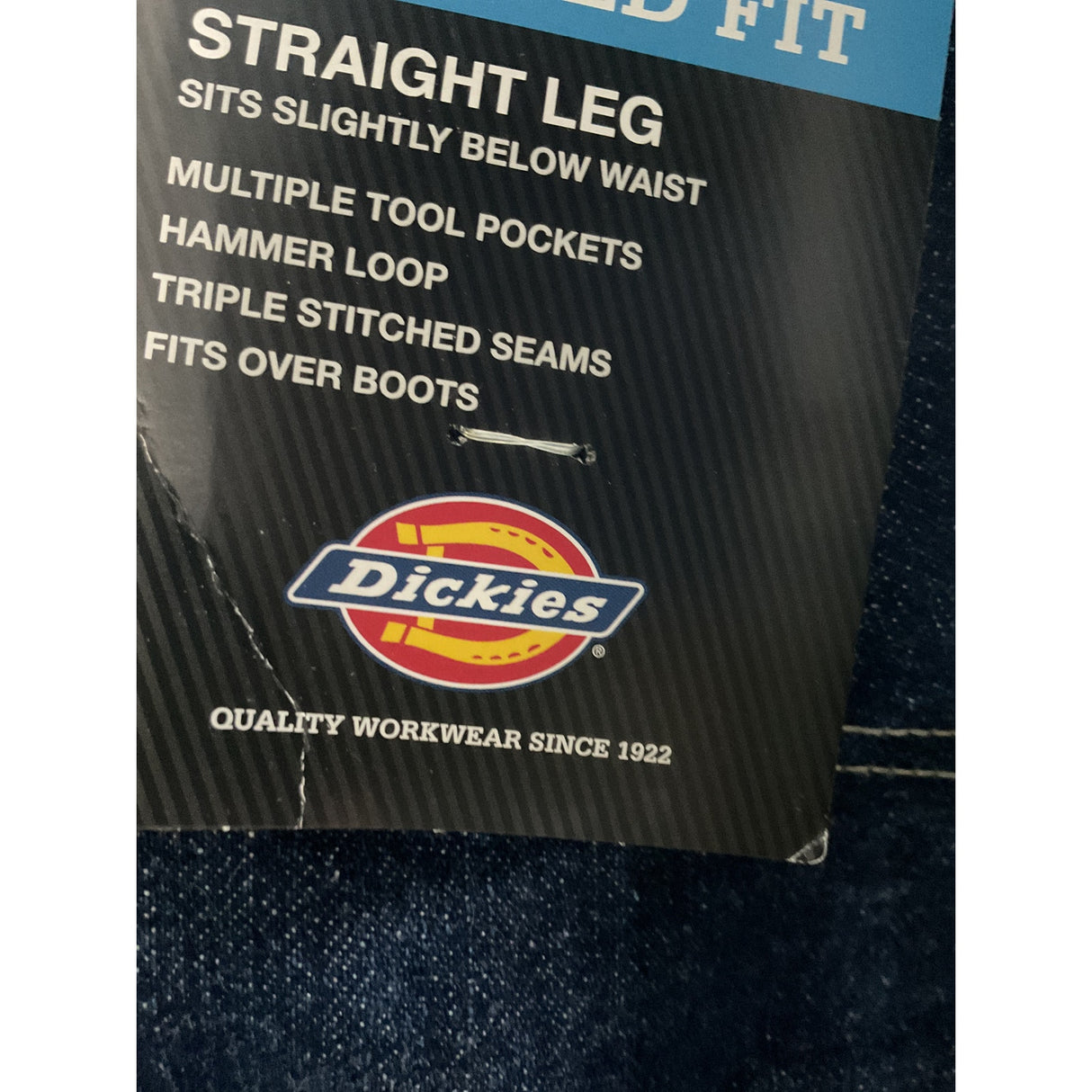 Dickies Blue Straight Jeans - Men's Size 44