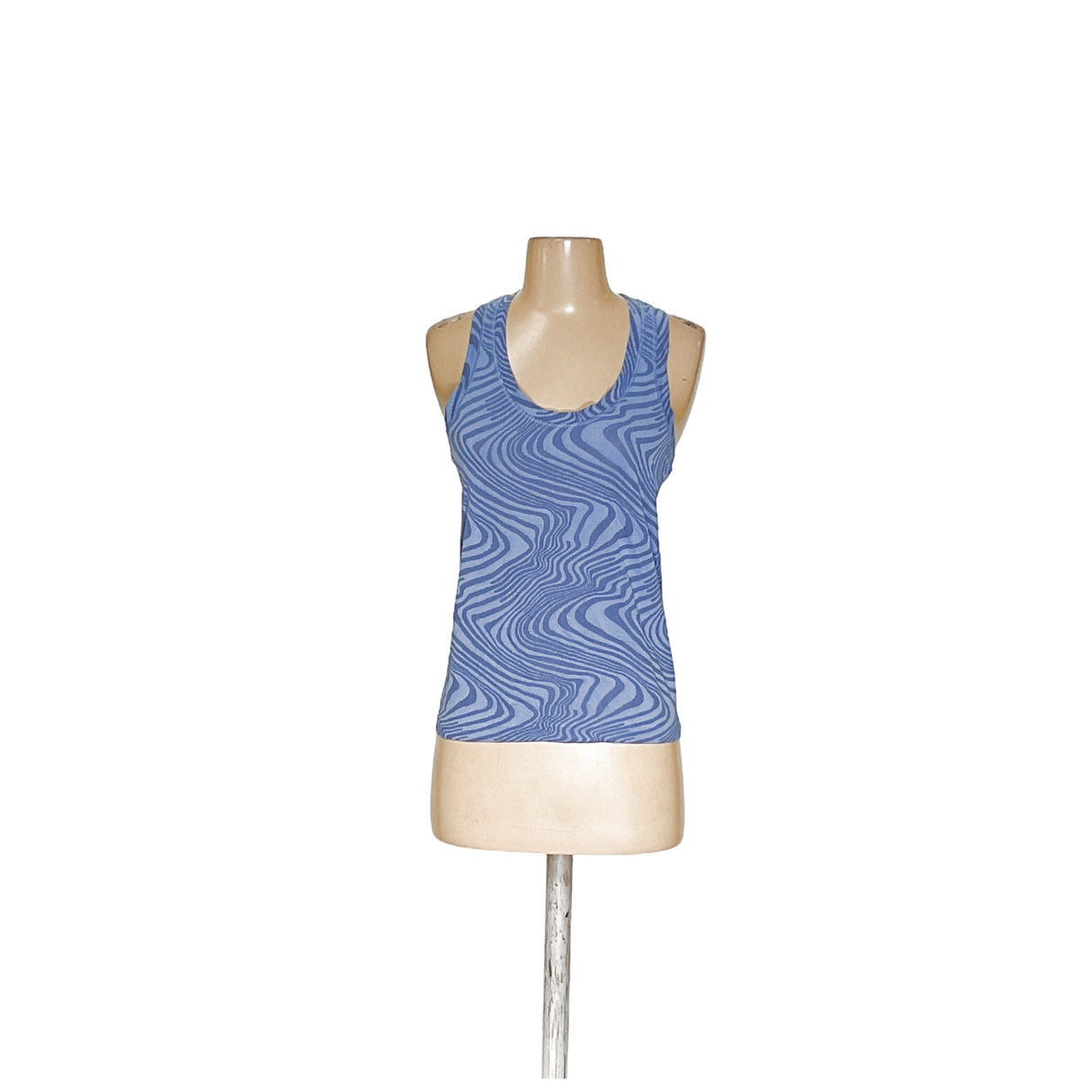 Athleta Blue Nylon Activewear Top