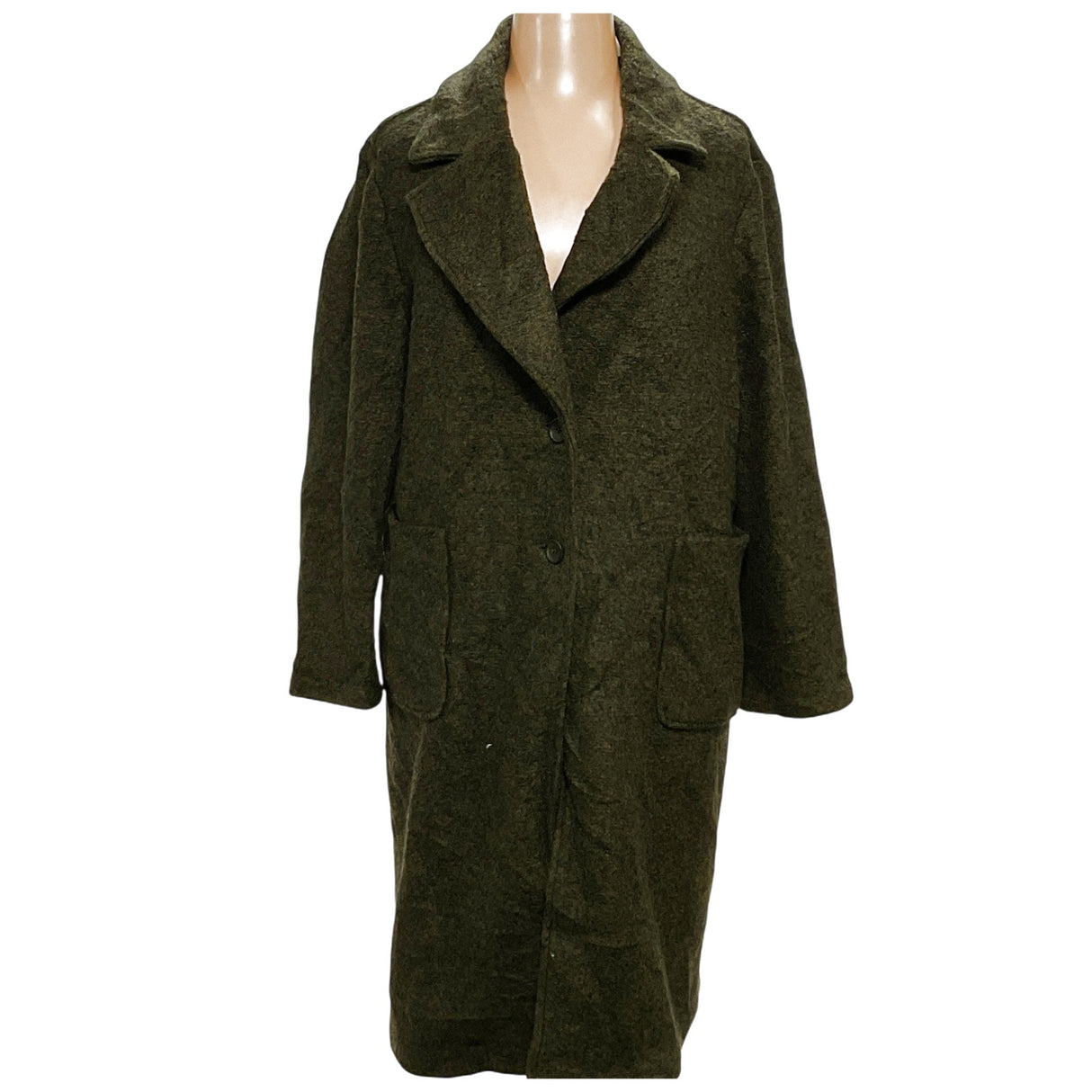 Banana Republic Green Wool XL Overcoat