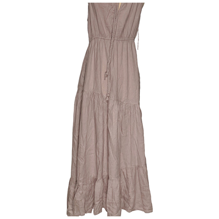 Rachel Zoe Pink Linen Blouson Dress - Size L