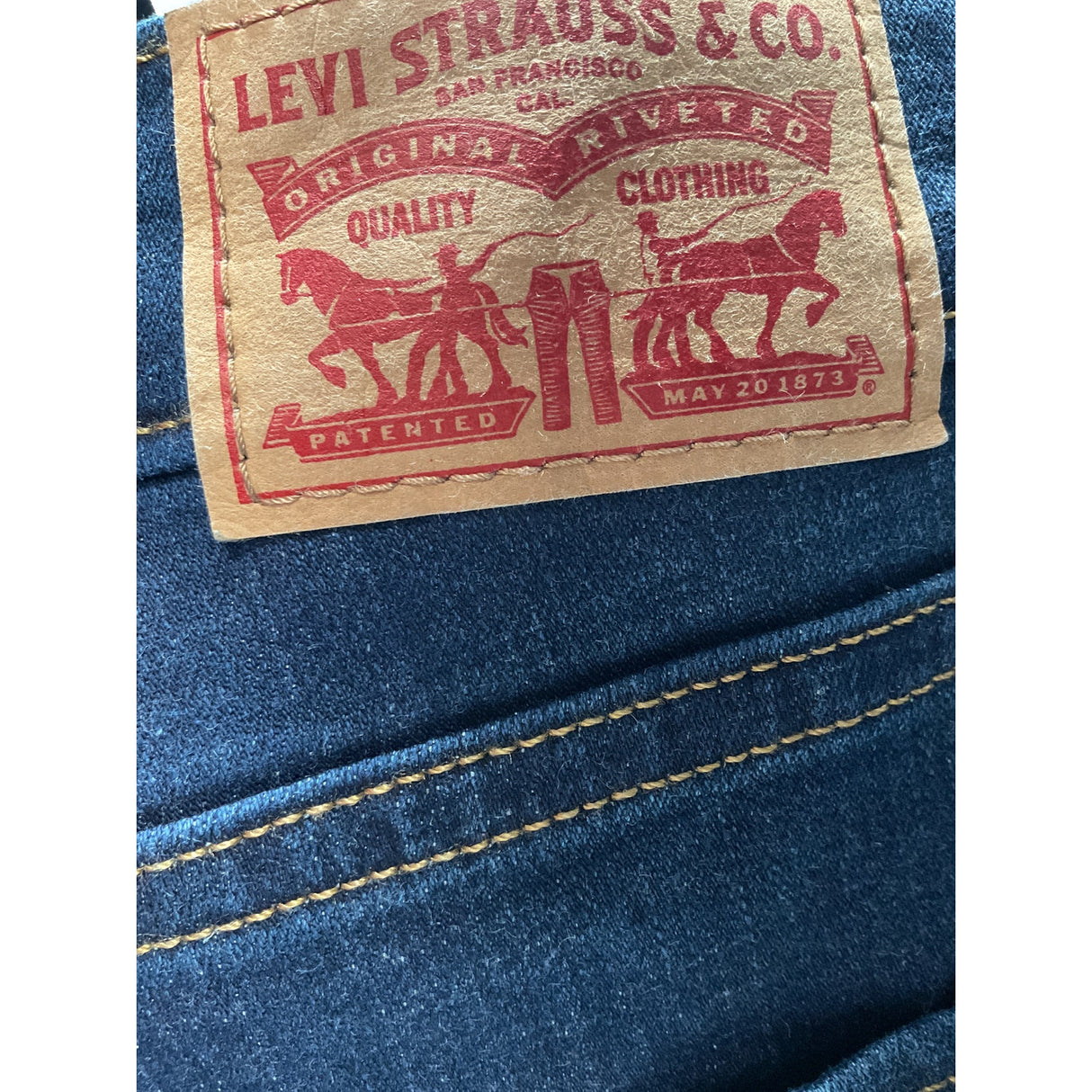 Levi's Blue Straight Jeans - Size 12