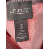 Chico's Pink Women's Sweater, Size 3