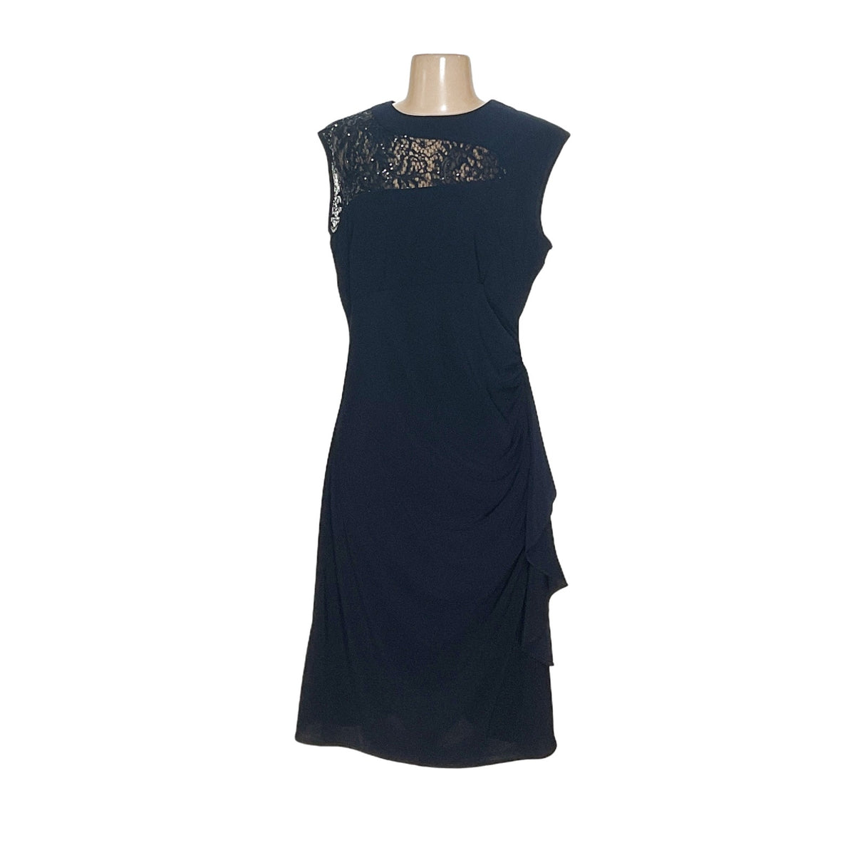 R&M Richards Blue Sheath Dress - Size 12