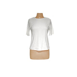 Tahari White Blouse, Size L, Perfect for Spring/Summer