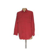 Orvis Red Long Sleeve Button-Up Shirt - Men's M (Regular)