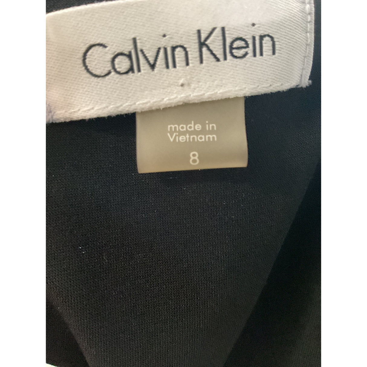 Calvin Klein Black A-Line Dress, Size 8