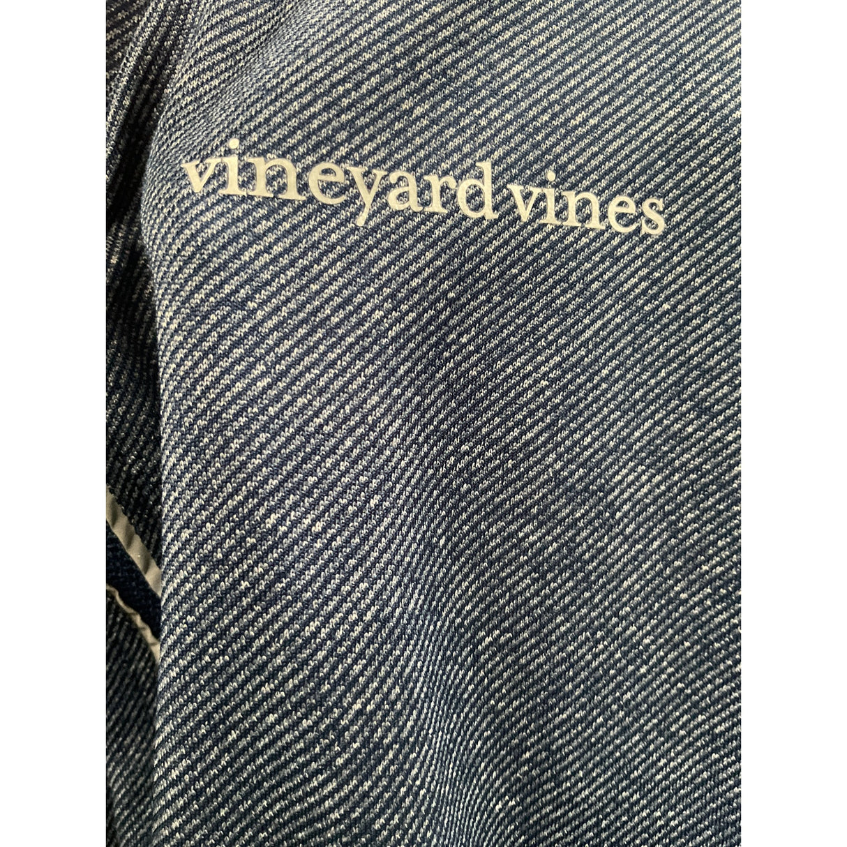 Vineyard Vines Men's Blue Henley Sweater XL