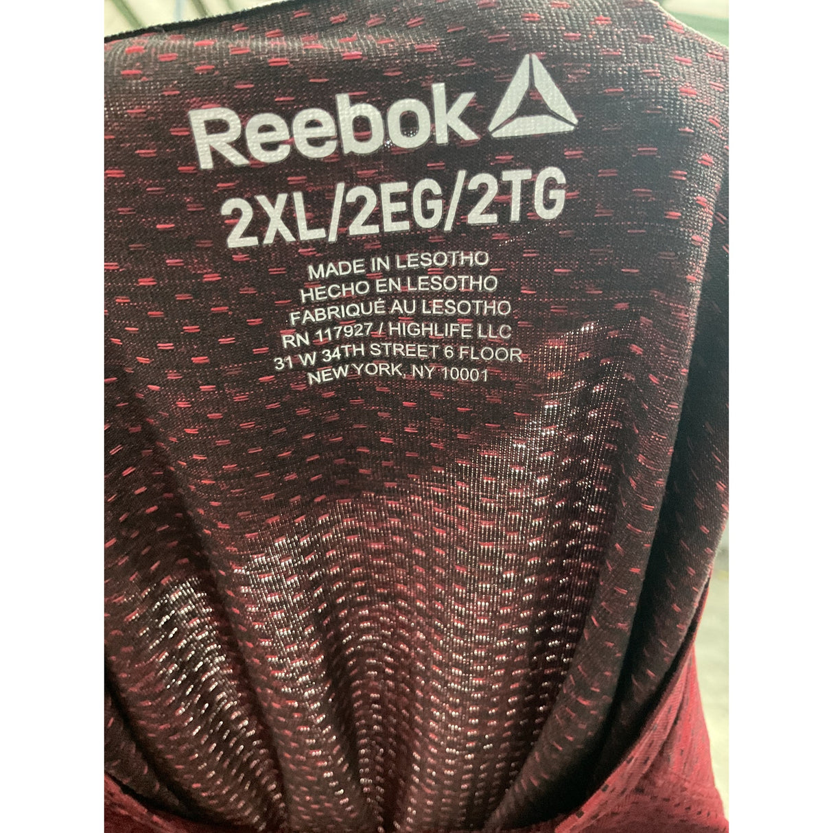 Reebok Red Men's 2XL T-Shirt