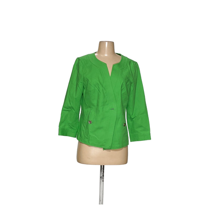 Talbots Green Cotton Blazer - Women's 12P