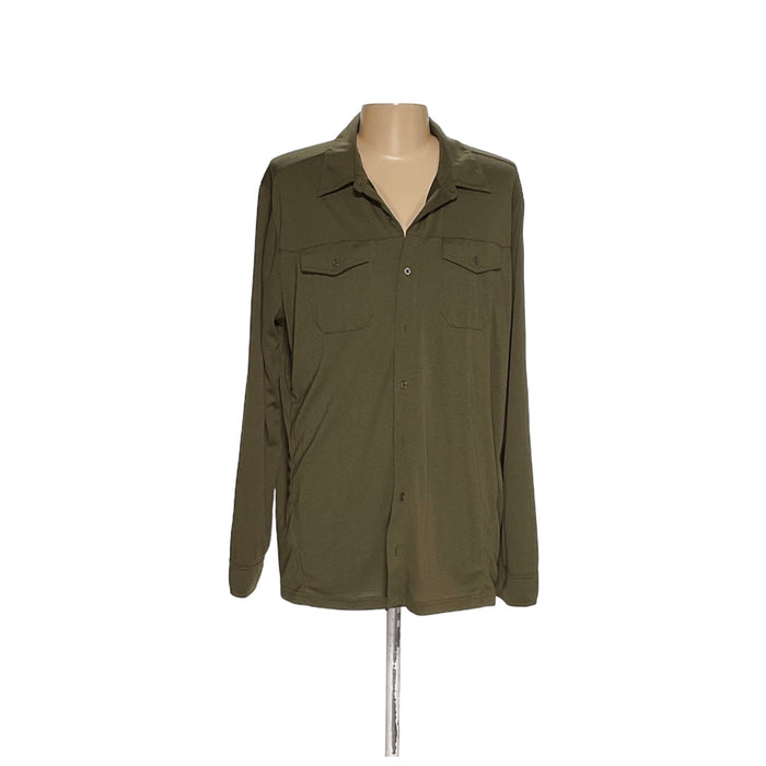 Eddie Bauer Green Button-Up Shirt