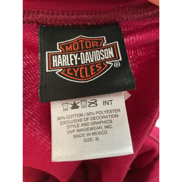 Harley Davidson Women's Red Hoodie