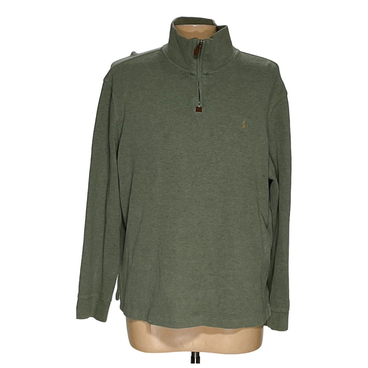 Polo Ralph Lauren Green Cotton Sweater XL Men's