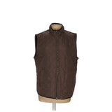 Tahari Brown Cotton Vest - Women's L