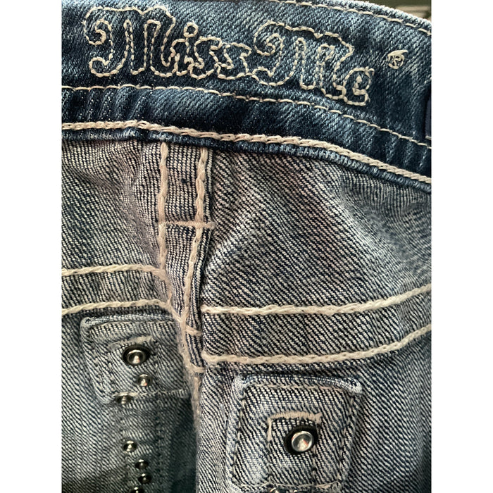 Miss Me Women's Blue Ankle Jeans - Size 28