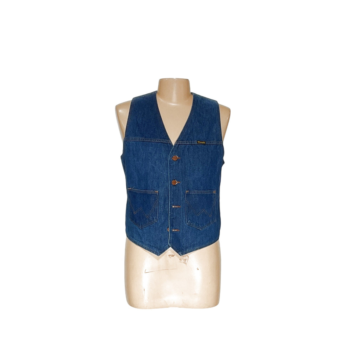 Wrangler Men's Blue 3-in-1 Denim Vest, Size L
