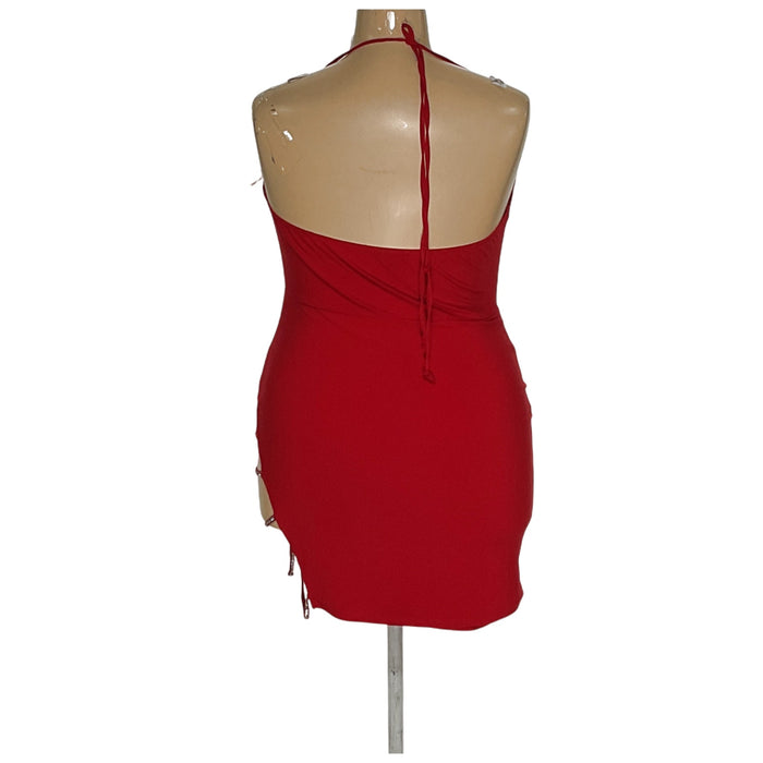 Fashion Nova Red A-Line Dress