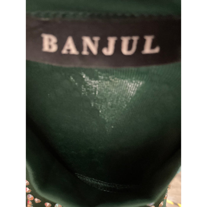 Banjul Green Sheath Midi Dress L