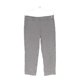 LOFT Black Gingham Cropped Pants