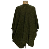 Soft Surroundings Green Plus Size Cape Sweater