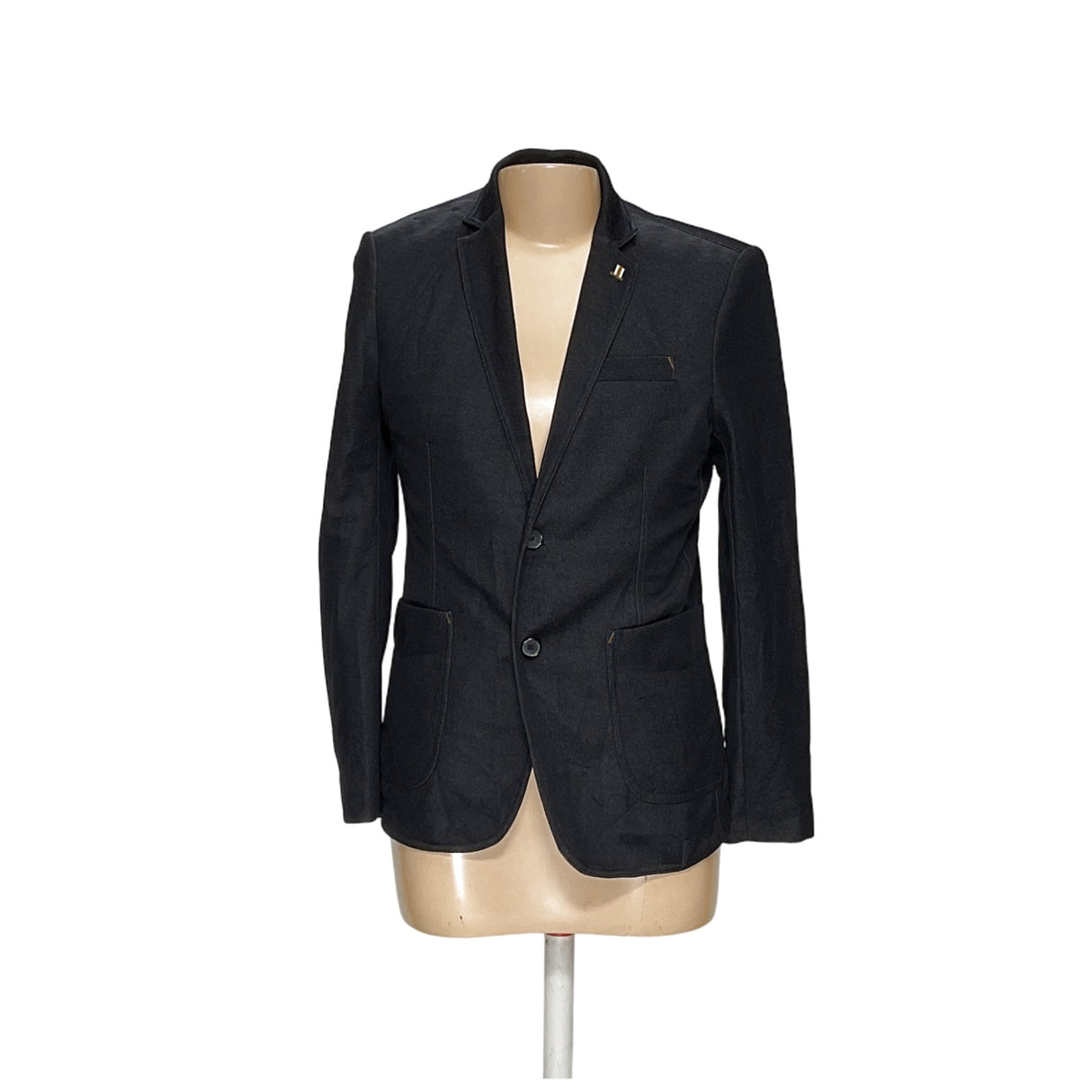 ZARA Men's Blue Basic Blazer-Size M