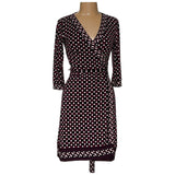 WHBM Multicolor Wrap Midi Dress