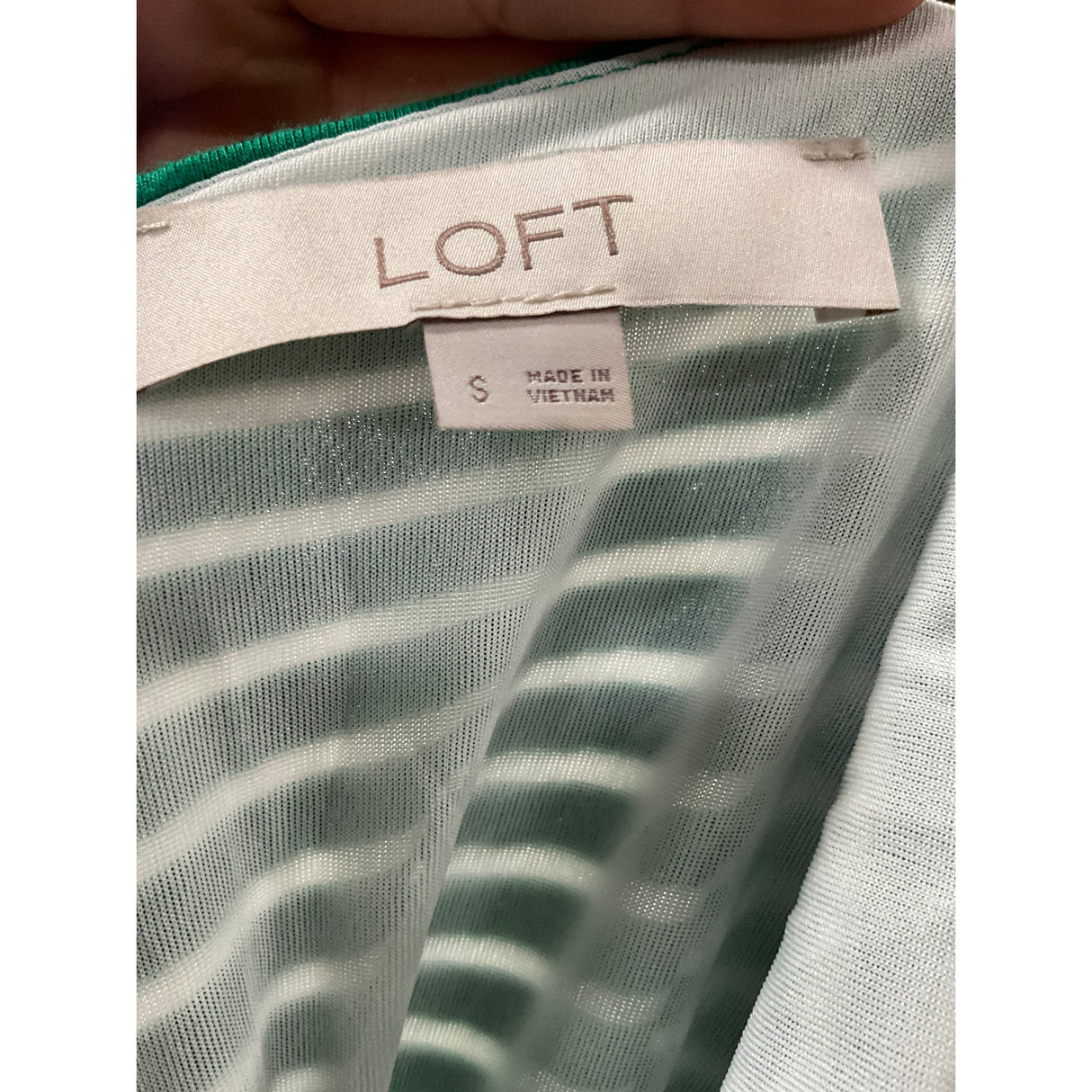 LOFT Green A-Line Dress - Size S